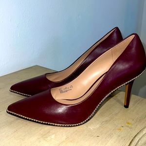 Burgundy color Coach heel size 11 new no box